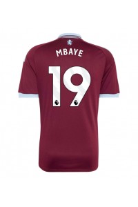 Aston Villa Ibrahim Mbaye #19 Fotballdrakt Hjemme Klær 2026-27 Korte ermer
